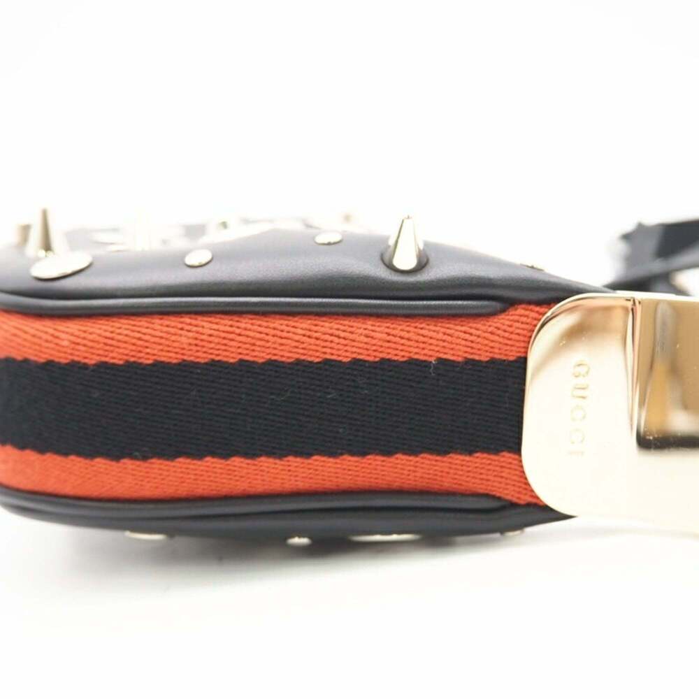 GUCCI Black Leather Shoulder Bag - Picture 7 of 13